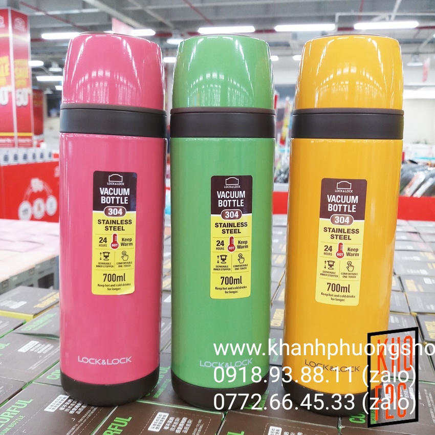 bình nước giữ nhiệt lock&lock 700ml - bình nước lock&lock