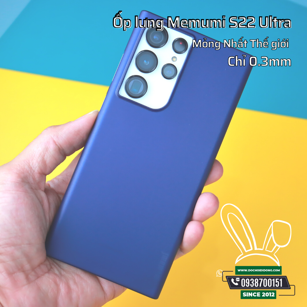 Ốp Lưng Samsung S22+ Plus Ultra Memumi Siêu Mỏng 0.3mm