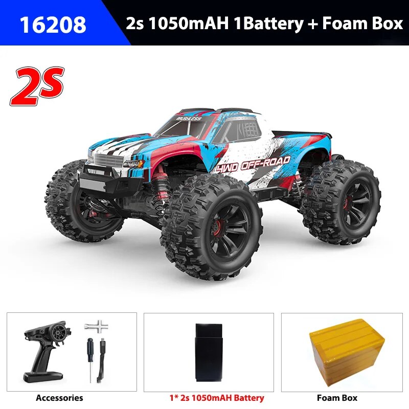 Rc Car MJX Hyper Go 16210 Brushless HighSpeed 4X4 Remote Control Off