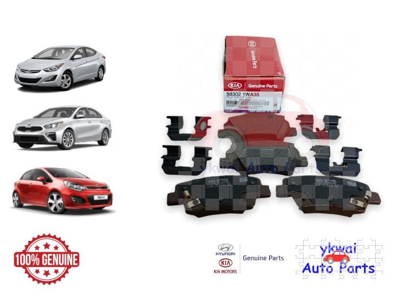 Genuine Hyundai/Kia Motors Rear Brake Pads for Hyundai Elantra MD/Kia