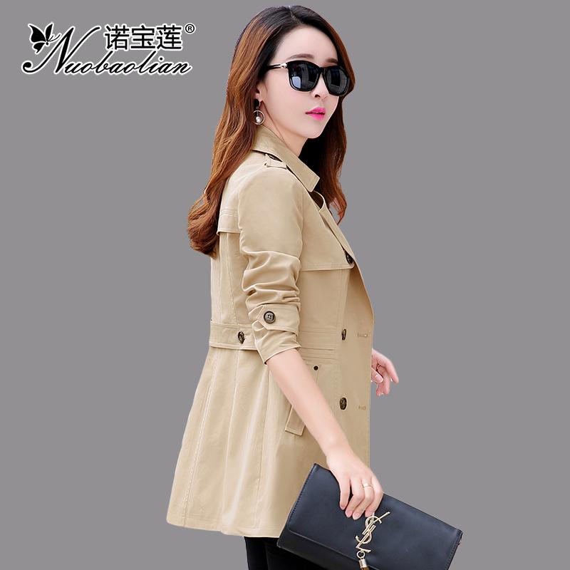 Trench Coat Female Mid Length Spring Clothing New Style Short Slim Fit Waist Hugging Popular Short Height Coat Female Spring And Autumn Overcoat Lazada Singapore