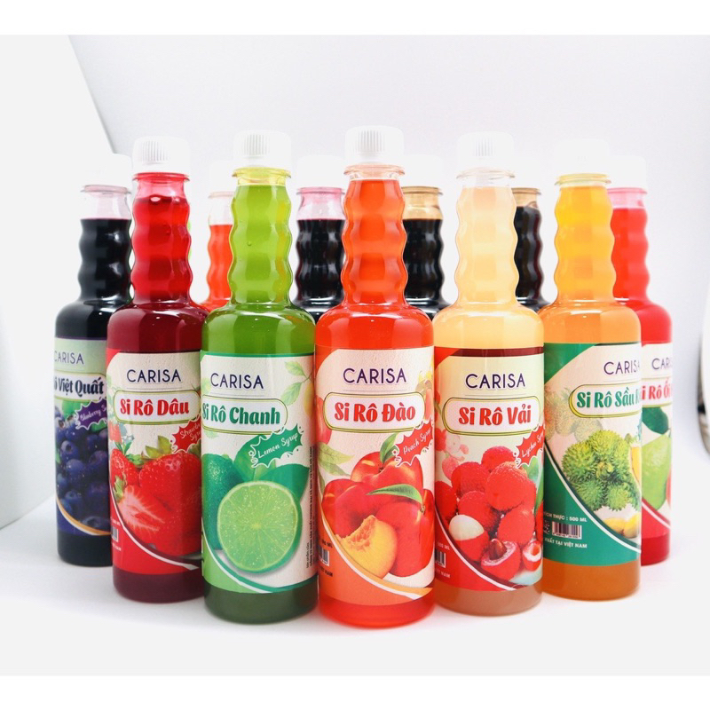 Siro Carisa Làm Trà Trái Cây Chai 500ml