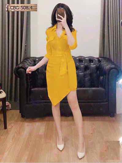 LZD Đầm sơ mi voan lụa cao cấp_ Kiểm hàng vô tư