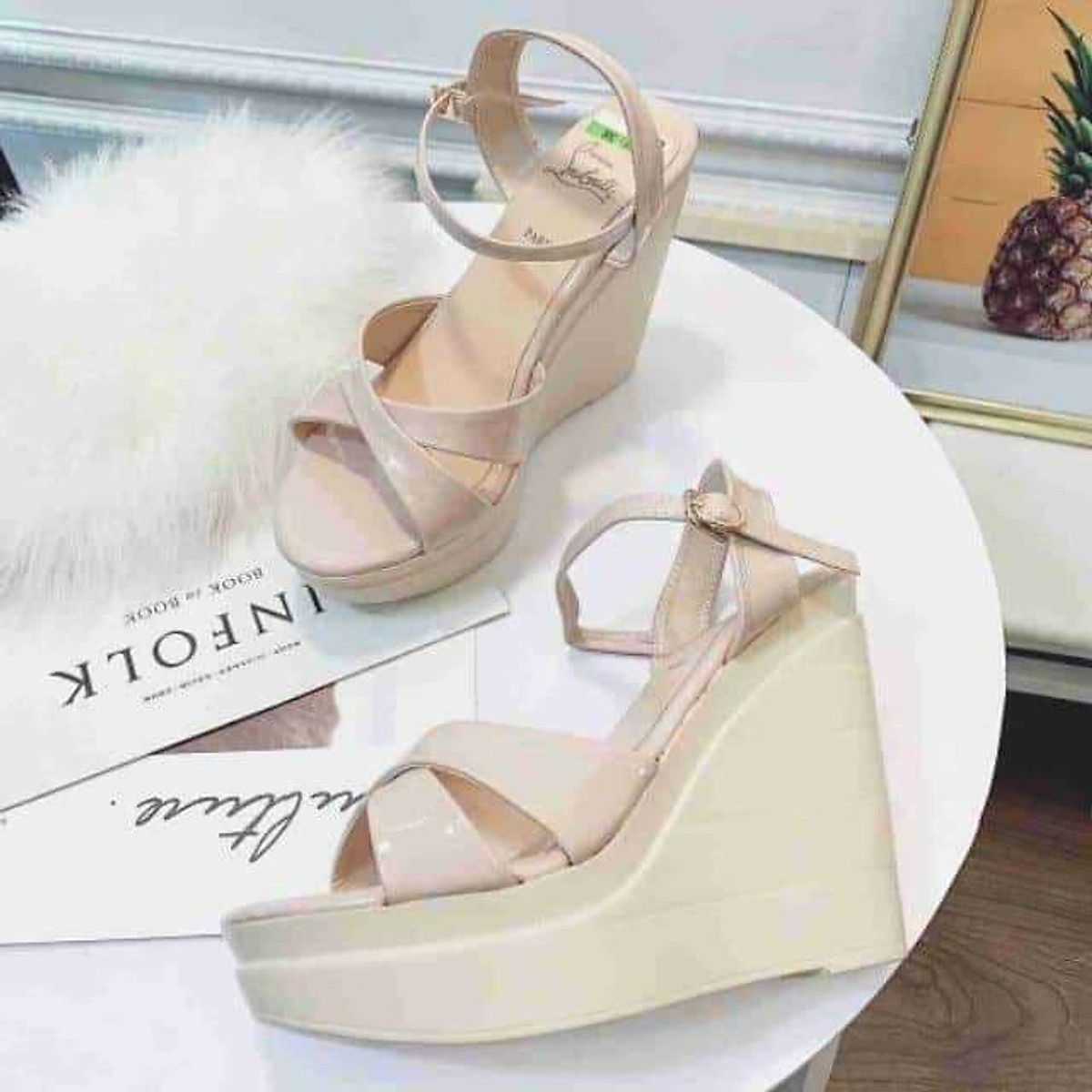 SANDAL ĐẾ XUỒNG 12CM