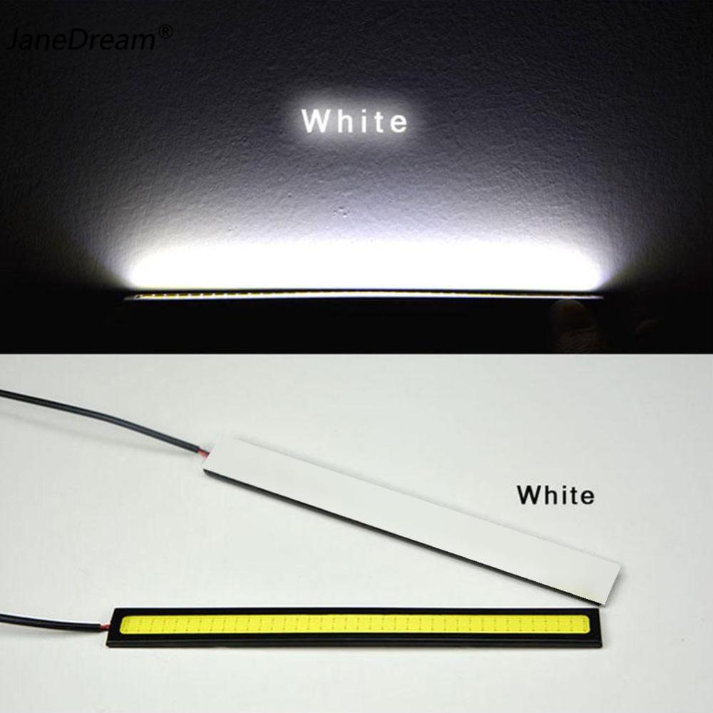 JaneDream 1Pc/2Pcs 17CM Car COB LED Lights DRL Fog Driving Lamp Waterproof DC12V