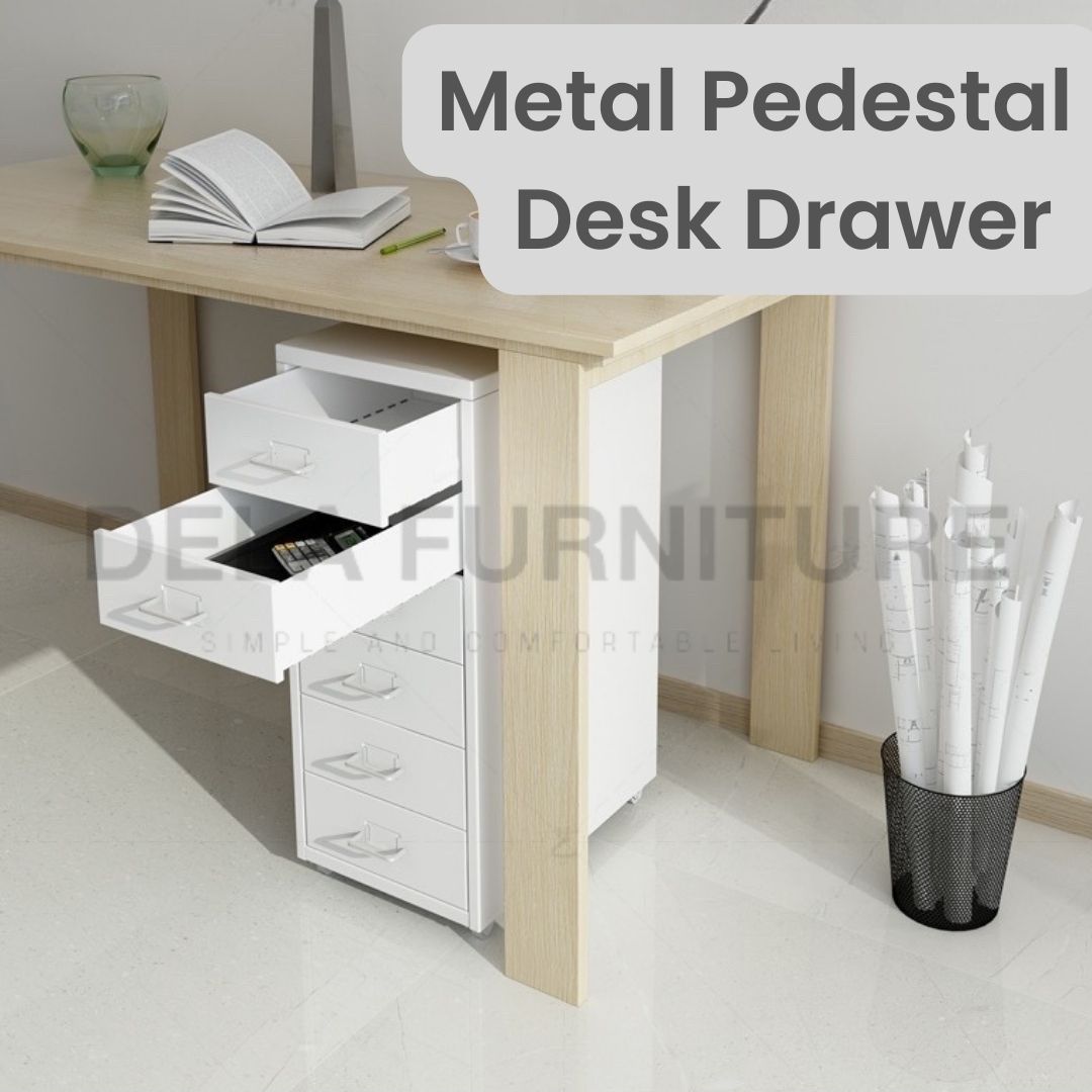 metal under desk pedestal