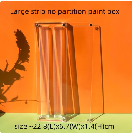 Empty Acrylic Watercolor Box Palette 24/36 Grid Portable Paint Tray  Dust-proof Magnetic Transparent Box