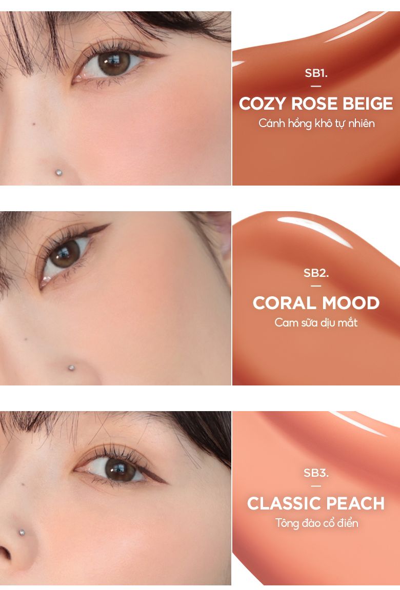 Má Hồng Dạng Lỏng Merzy Soft Touch Liquid Blusher 3g