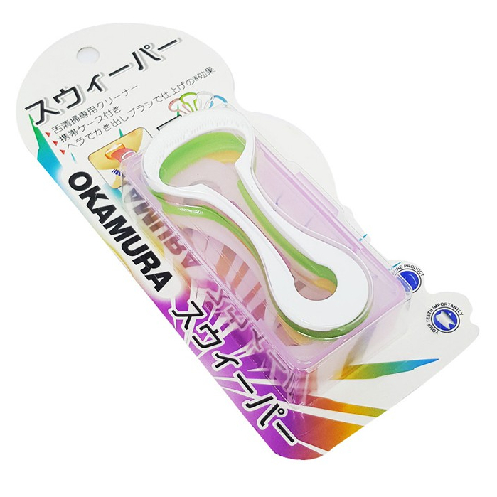 Dụng Cụ Cạo Lưỡi Okamura Nhật Bản (Vỉ 5 cái)