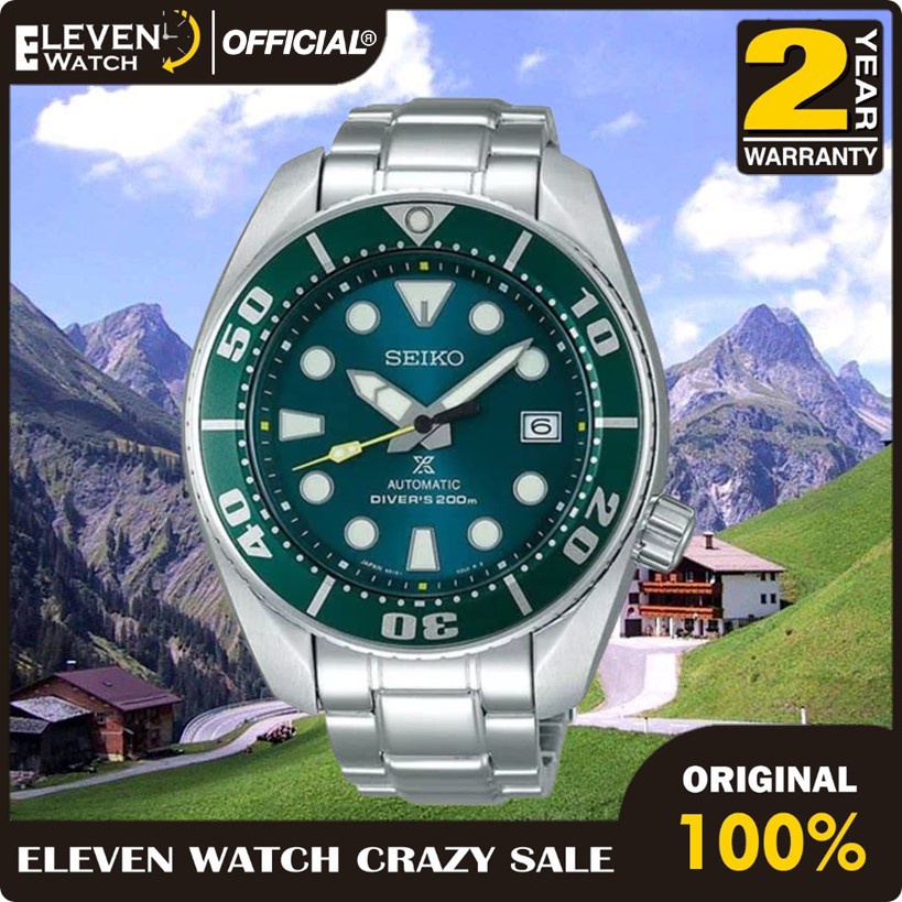 Promo] Jam Tangan Pria Seiko SZSC004 Prospex Sumo Green Dial