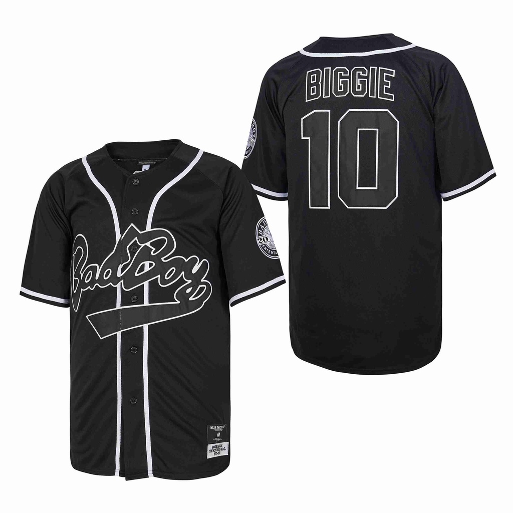 Biggie Smalls The Notorious MLB Inspired Pinstripe White Black Baseball  Jersey