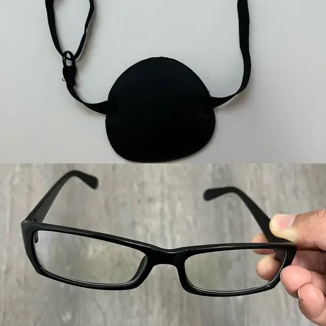 【Hot demand】 Attack On Titan Hange Zoe Cosplay Eyeglasses Eye Glasses Eye Patch Halloween Cosplay Costume Accessory.