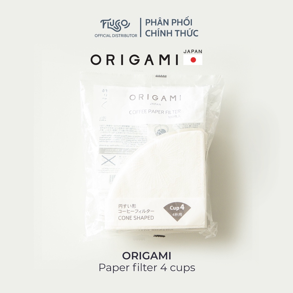 [ORIGAMI JAPAN] Giấy lọc cà phê Origami - ORIGAMI Paper Filter