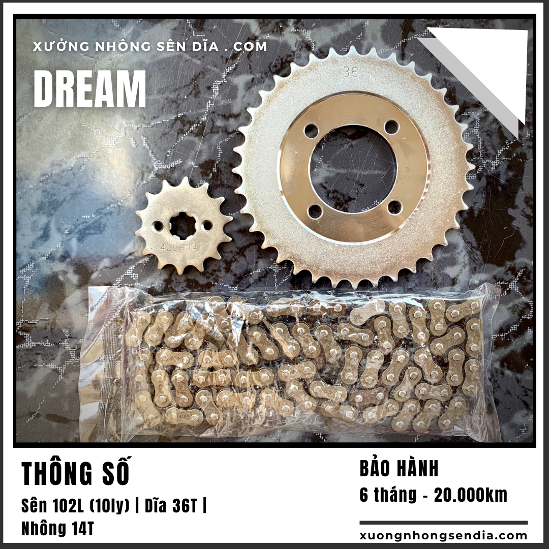 [FreeshipMAX] [HCM]NHÔNG SÊN DĨA DREAM VÀNG