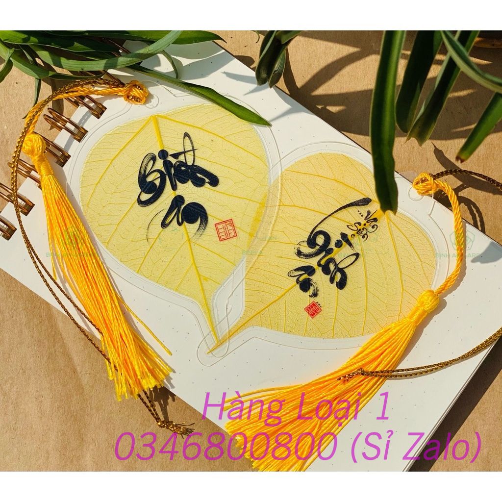 [LỘC]  Lá Bồ Đề thư pháp cầu Bình An Tài Lộc ( Xưởng Chuyên Sỉ )