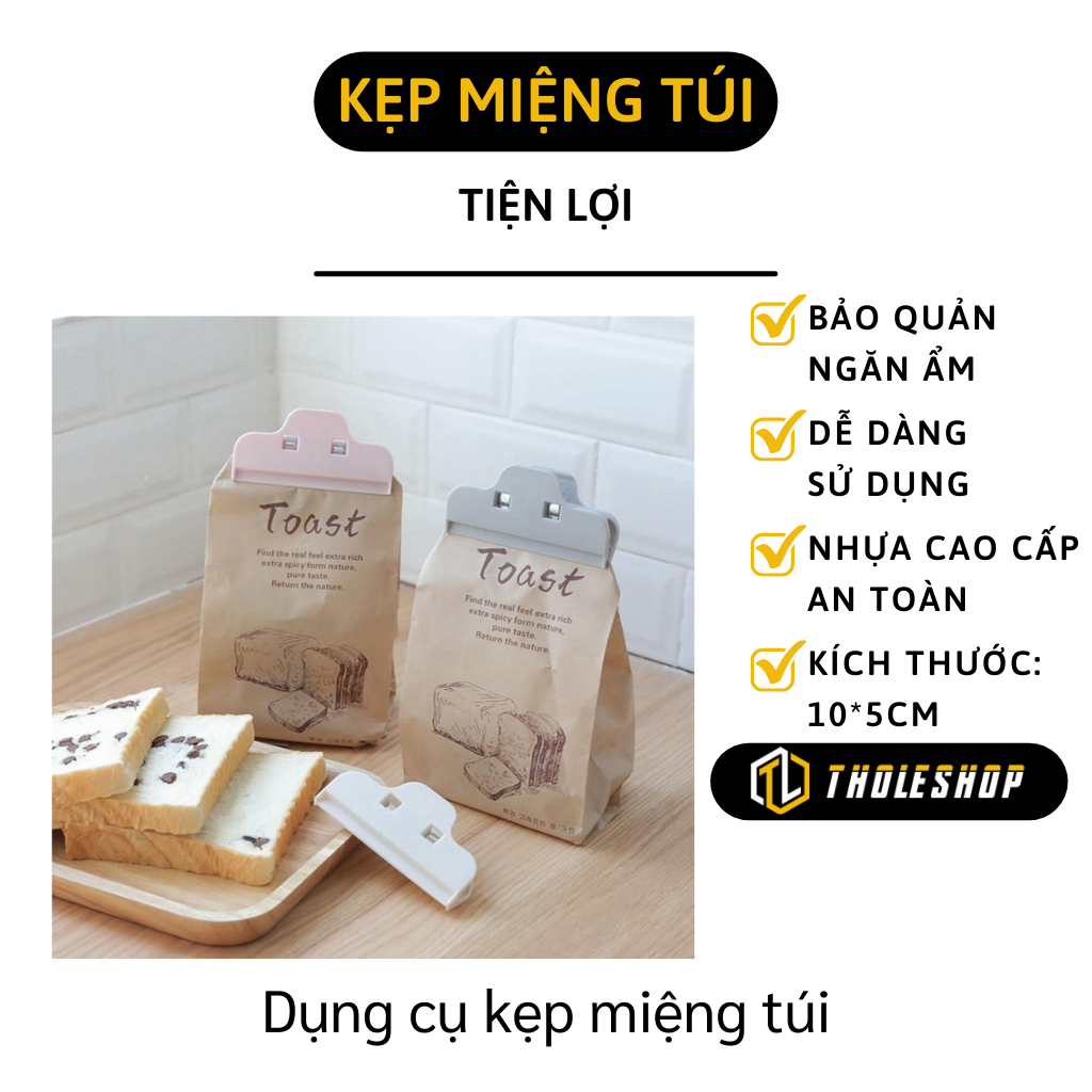 [HCM]Dụng cụ kẹp miệng túi - Dụng cụ kẹp miệng túi bảo quản thực phẩm dễ dàng - Kẹp nhựa giữ miệng túi bánh mì túi bánh qui ngăn ngừa côn trùng