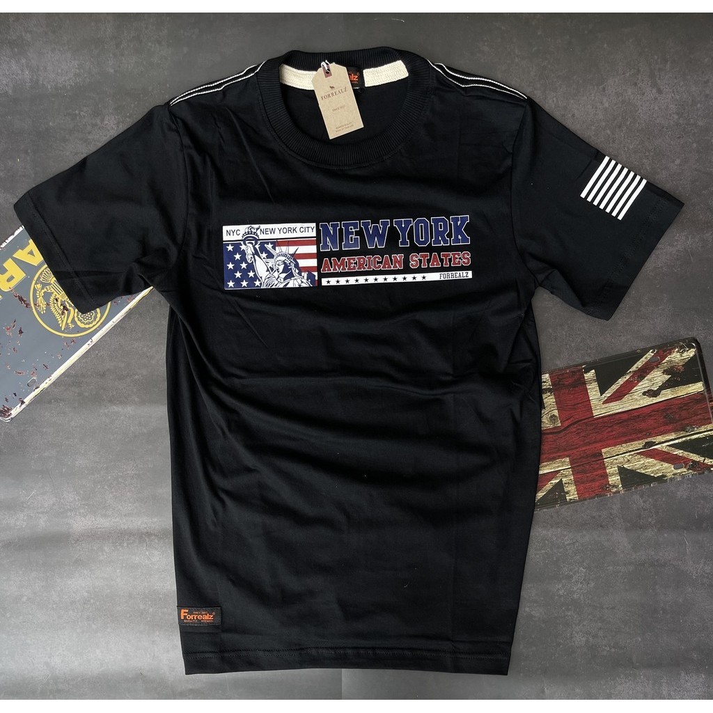 Áo thun Nam Thái Lan chính hãng 100% cotton Cờ Mỹ S-5XL