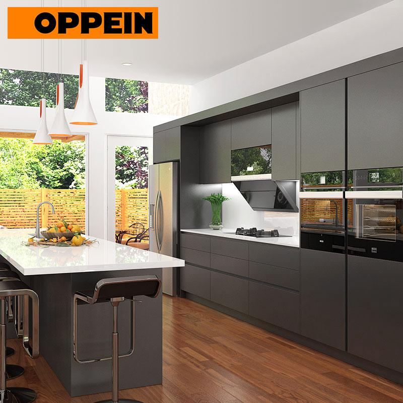 Privileged Deposit Matte Black Lacquer Modern Design Kitchen Privileged Deposit Matte Black Lacquer