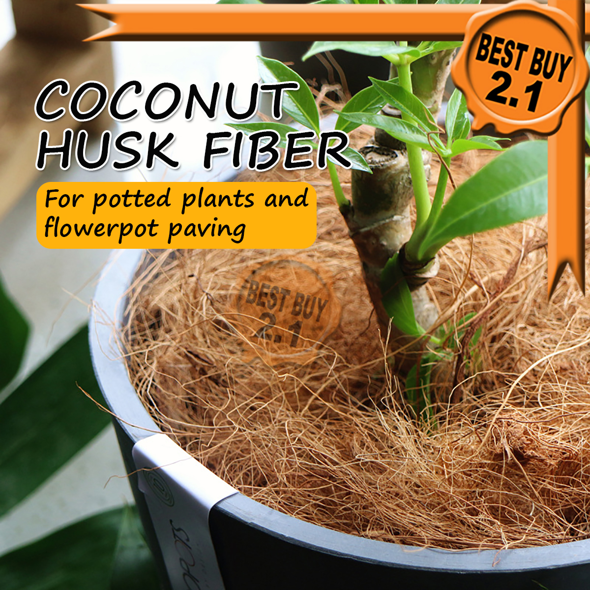 Coconut Husk Fiber Pure Organic Coco Coir Husk Fiber Sabut Kelapa Kasar  Garden Plant Soil  | Lazada