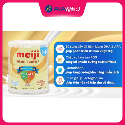 Sữa bột Meiji Infant Formula 800g (0 - 12 tháng)