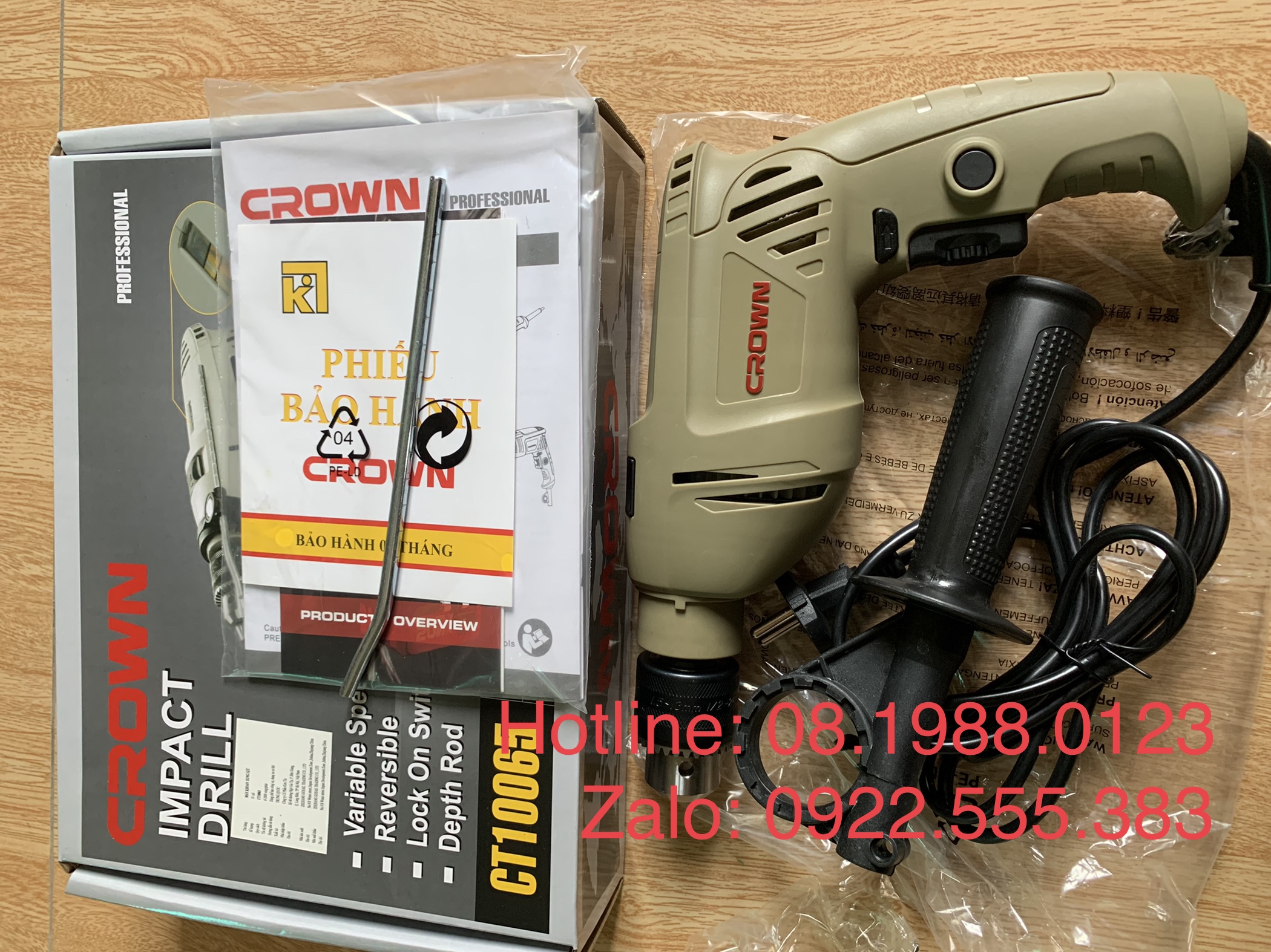 Máy khoan Crown CT10065