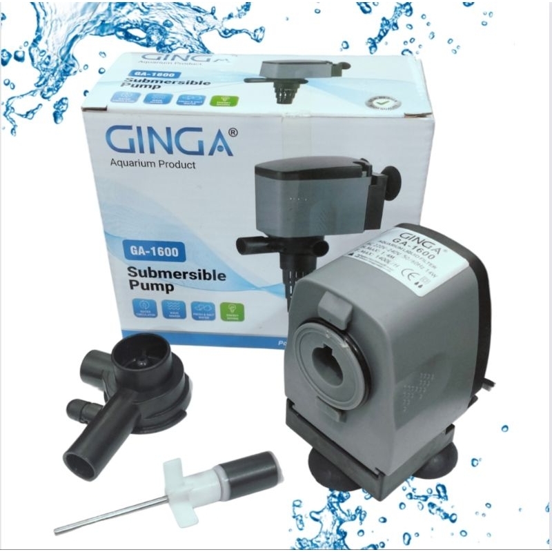 POMPA AQUARIUM KOLAM KECIL GINGA GA 1600 Submersible Pump