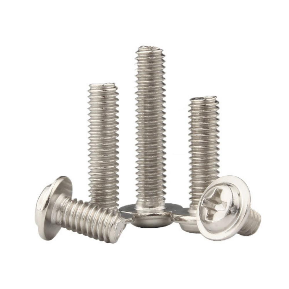 M4 Round Head Screw Stainless Steel Button Head Inner Cross Screws Pan Machine Bolt