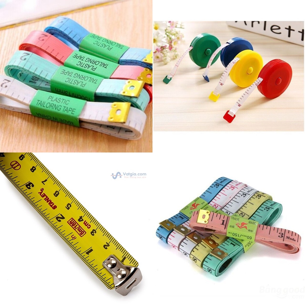 Combo 5 chiếc Thước Dây Đo 150cm có đầu sắt