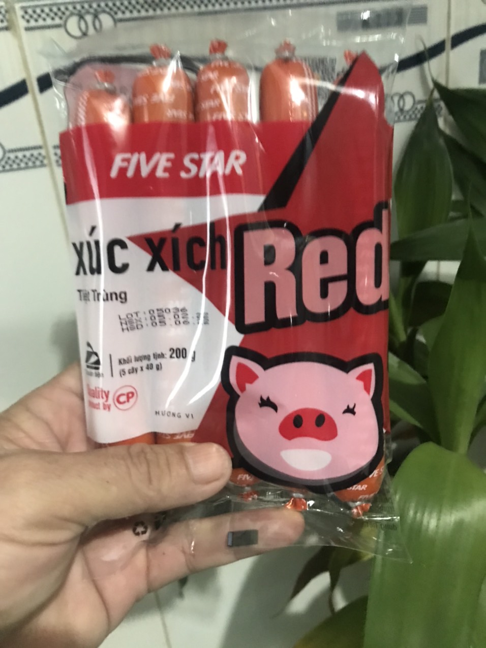 COMBO 5 gói xúc xích tiệt trùng cp 200g