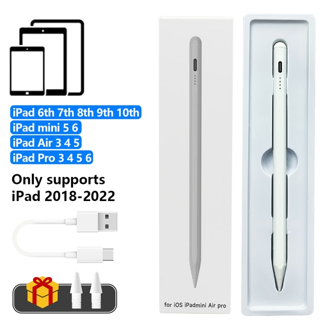 For iPad Pencil Palm Rejection Stylus Apple Pencil Pen For iPad Accessories Pro Air Mini Note-taking Pen 1 2 Generation
