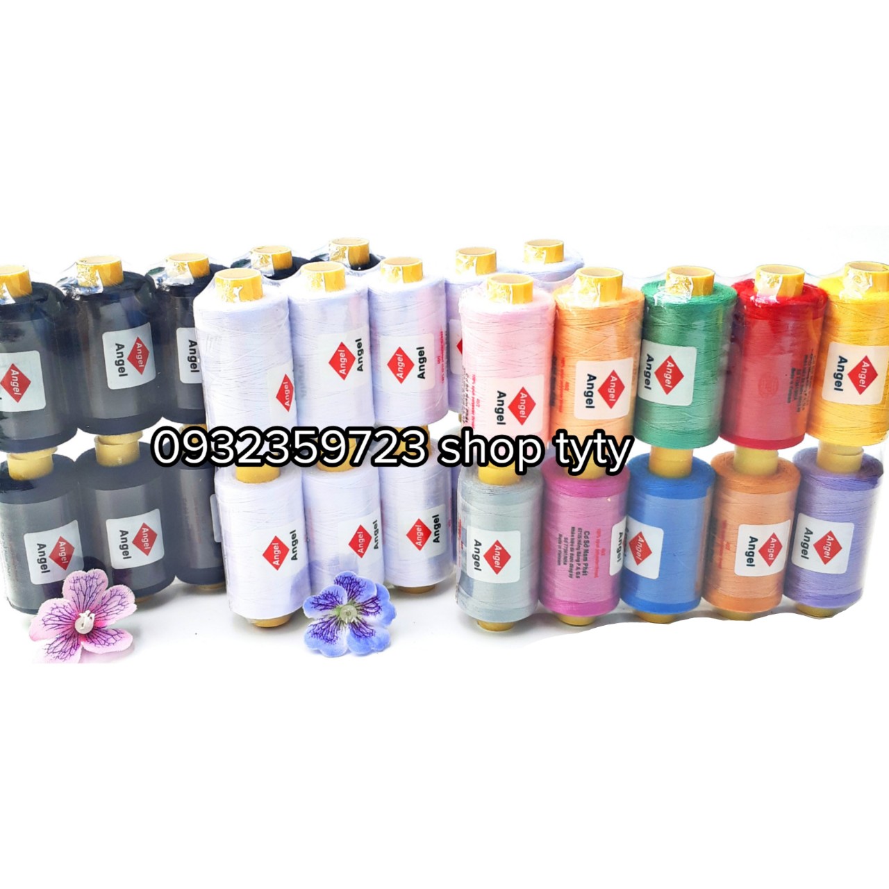 1 vỉ 10 cuộn chỉ lớn may vá quần áo