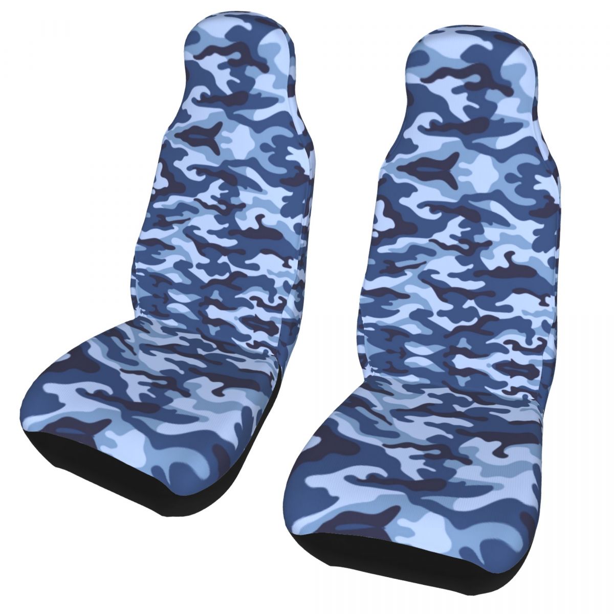 Blue camouflage seat clearance covers