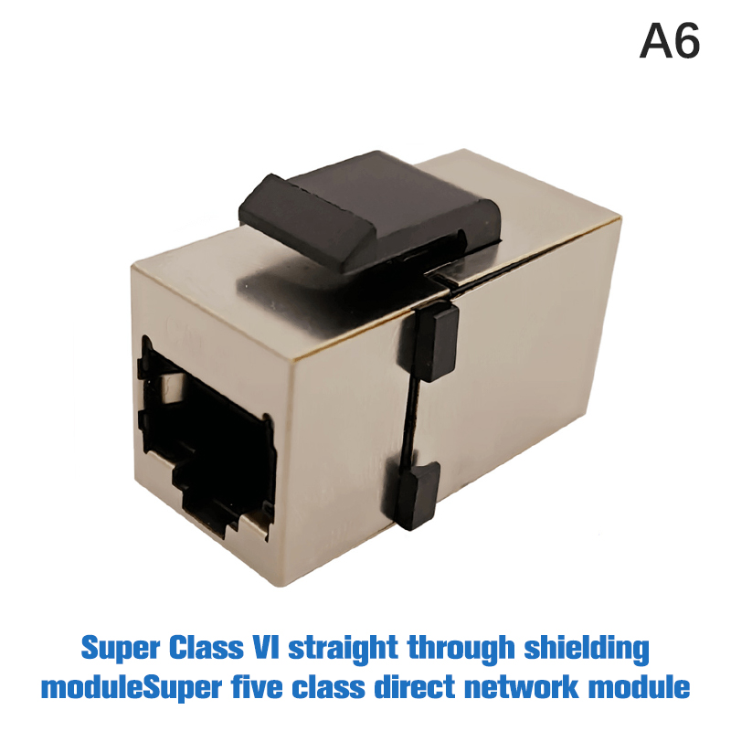 [North Bring] RJ45 Connector CAT6 Straight Through Network Module Information Socket CAT5E Jacks Inline Coupler Cable Adapter Ethernet Keystone Jack