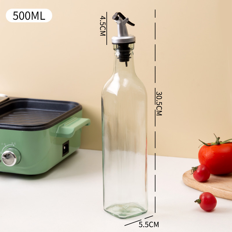 Chai rót gia vị thủy tinh có vòi 250ml, 500ml - bình thủy tinh đựng gia vị, dầu ăn tiện lợi - hũ đựng gia vị