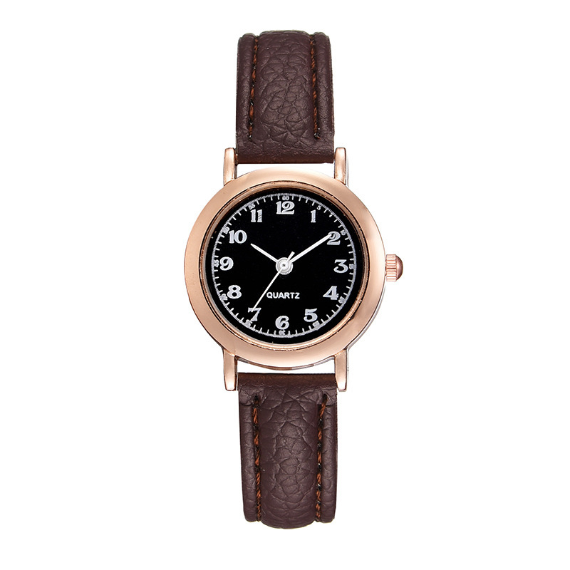 【Factory Store】Trending Academic Style Women's Watch with Slim Strap, Small Dial - Perfect for Students and Exams. Chic, Minimalist, Literary Design with Leather Strap. Compact and Stylish..