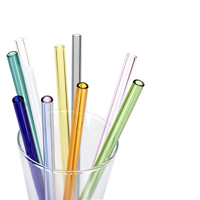 Ống hút thủy tinh màu 20cm