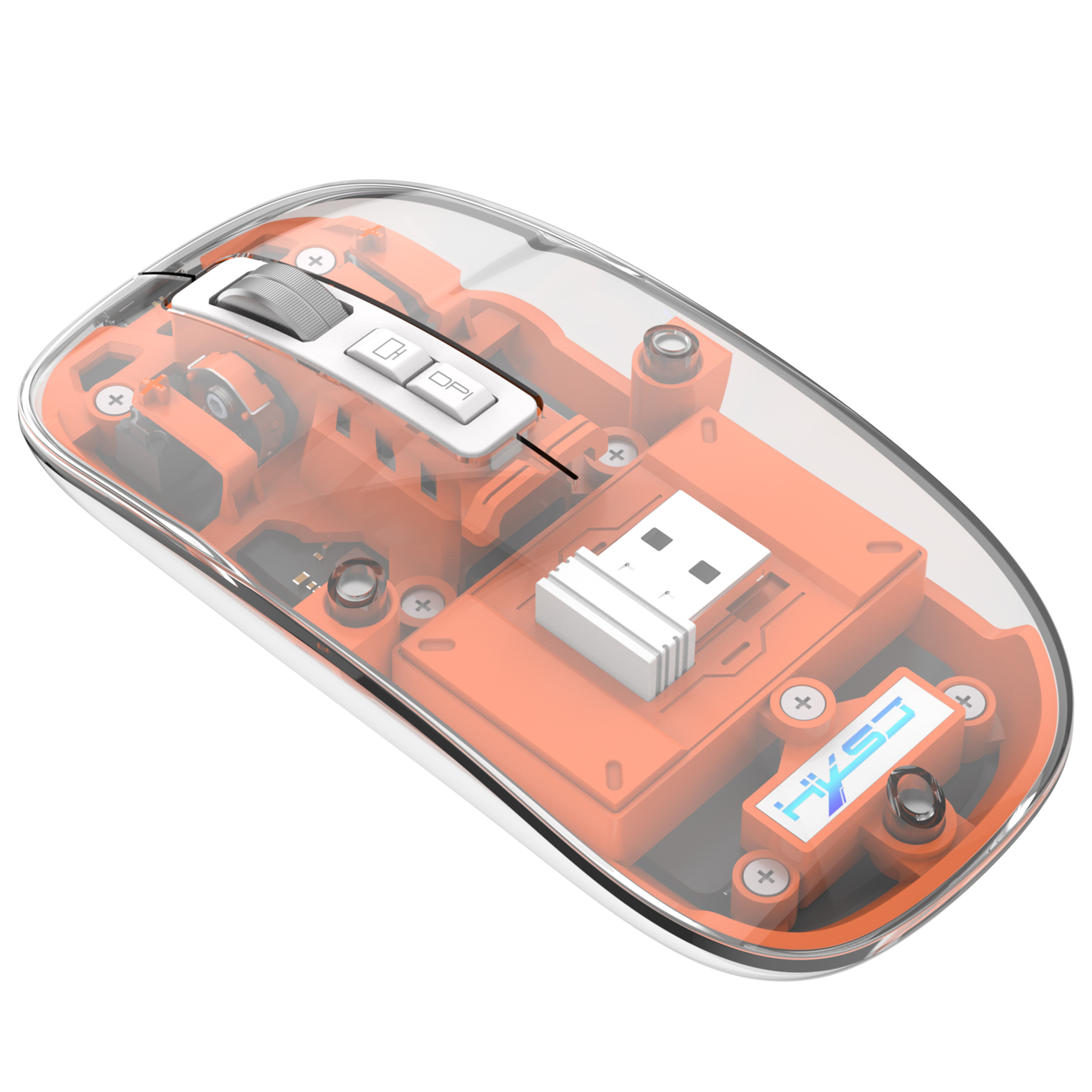Chuột chơi game 2.4G Bluetooi-Tương Thích chuột không dây Với đèn RGB Có Thể Sạc Lại Trong Suốt chuột cho PC Gamer Máy Tính Xách Tay phụ kiện máy tính xách tay
