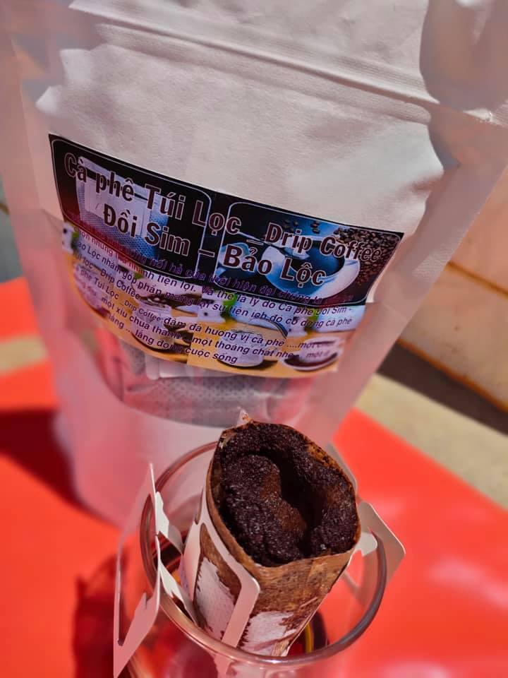 Cà phê Túi lọc phin giấy Robusta Culi 100% mộc nguyên chất (200gram/10 túi lọc)