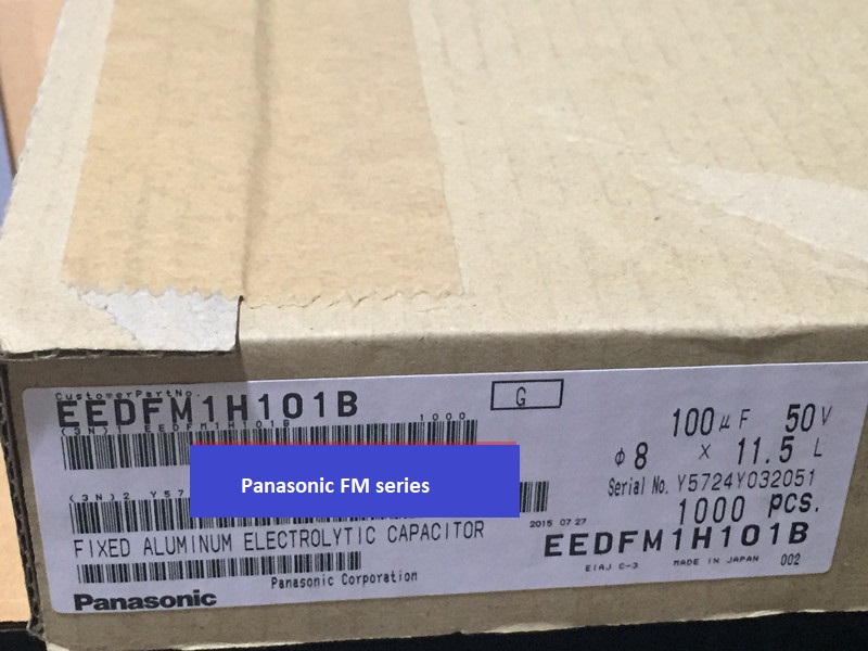 Tụ hoá Panasonic FM 100UF 50V 105°C