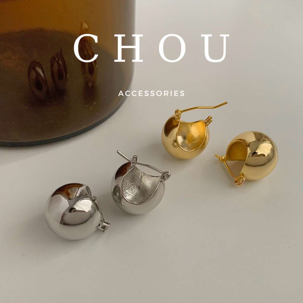 Bông Tai, Khuyên Tai Quả Cầu Basic | CHOU ACCESSORIES |