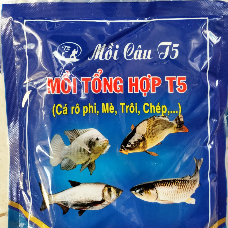 Mồi Câu Cá T5, mồi câu cá Rô phi, mè trôi, chép.. phù hợp câu từ hồ thiên nhiên đến hồ dịch vụ
