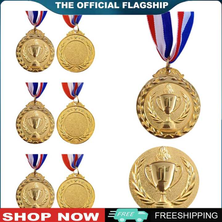 Huy chương hợp kim kẽm cao cấp cho các giải đấu thể thao với kết thúc vàng và tùy chọn khắc cá nhân