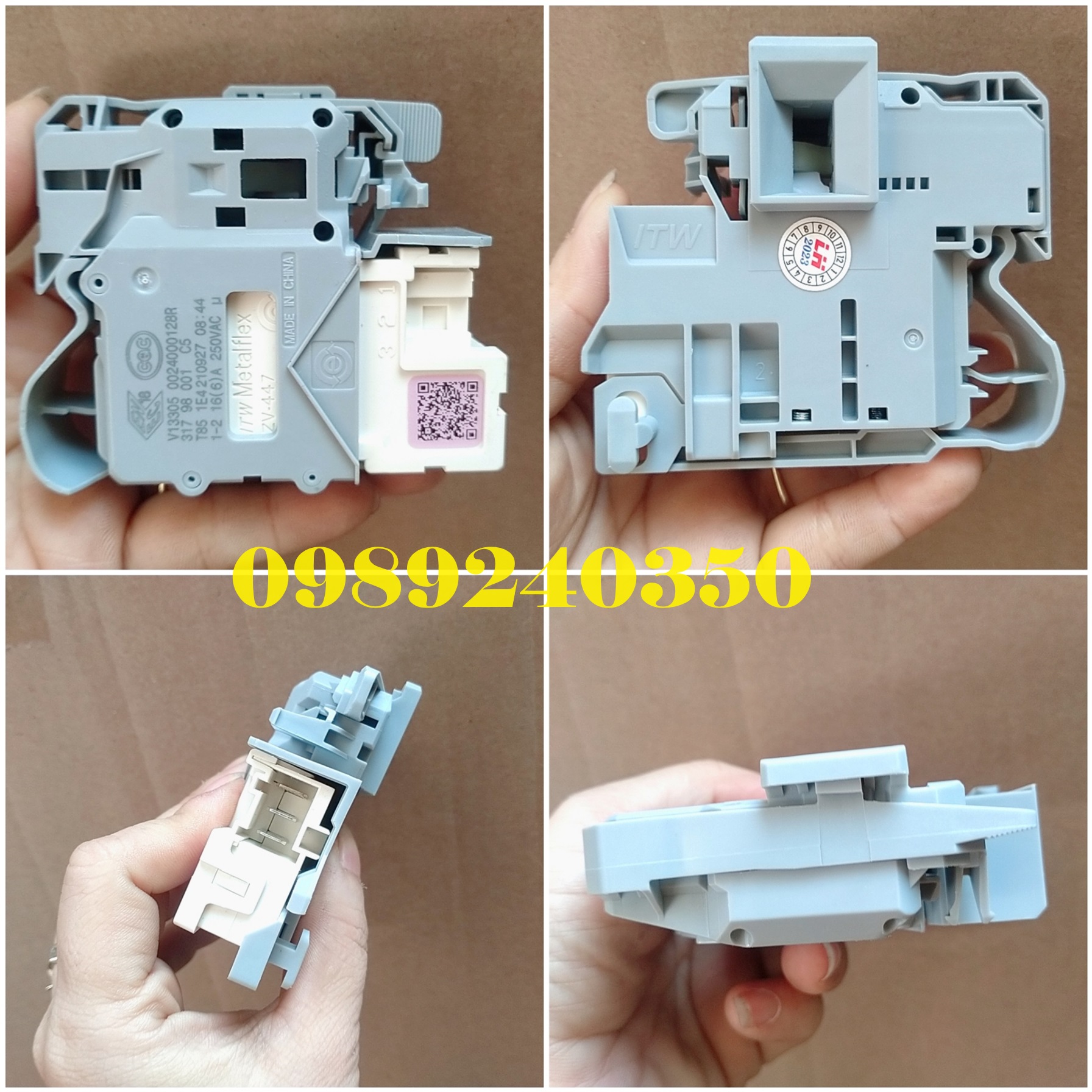 Công tắc khóa cửa máy giặt Aqua mới chính hãng