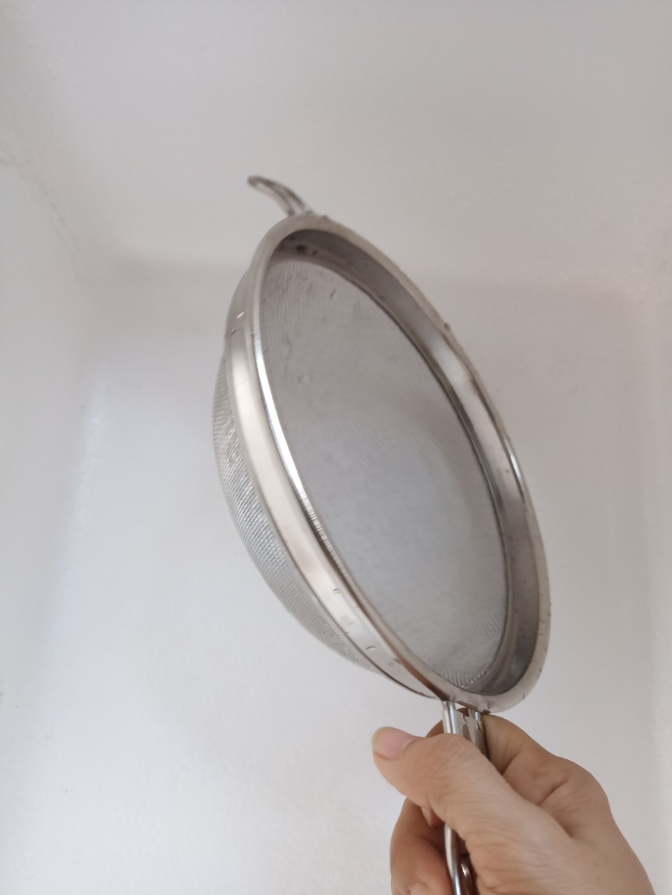Rỗ Lược Dừa-Rây lọc inox 2 lớp dày 20cm
