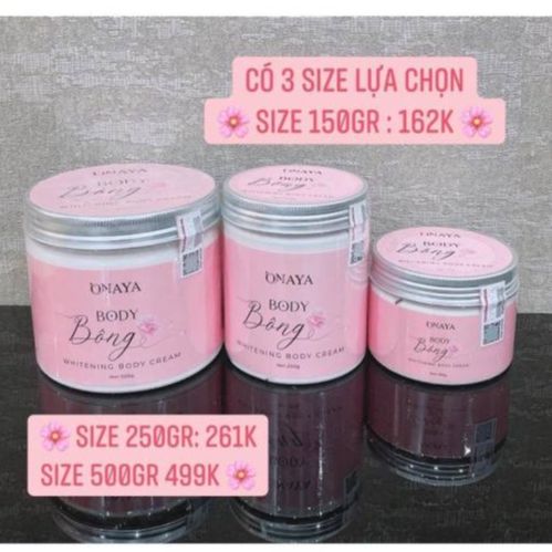 Kem Body Bông ONAYA Dưỡng Trắng Da
