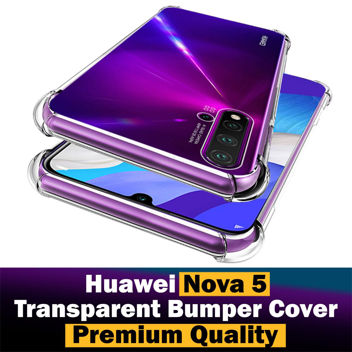 Huawei Nova 5 Back Cover Transparent Extra Bumper Anti Shock Soft Crystal Clear Case For Huawei Nova 5