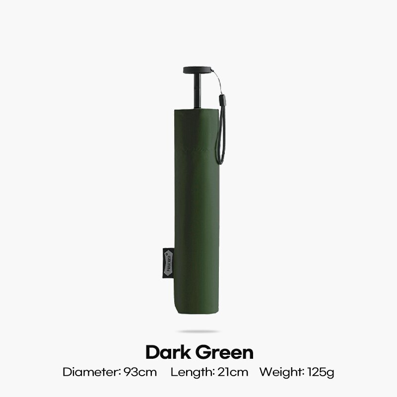 Parachase Ultra-light Folding Umbrella 111g Only Anti UV Travel Light Sun Umbrella Windproof Carbon Fiber Portable Parasol 6K