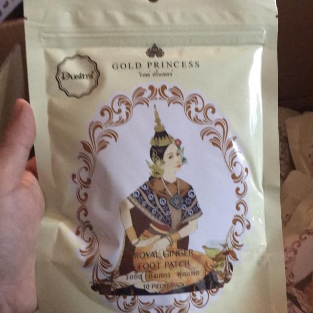 Miếng dán thải độc chân Gold Princess Thái Lan (gói 10 miếng)