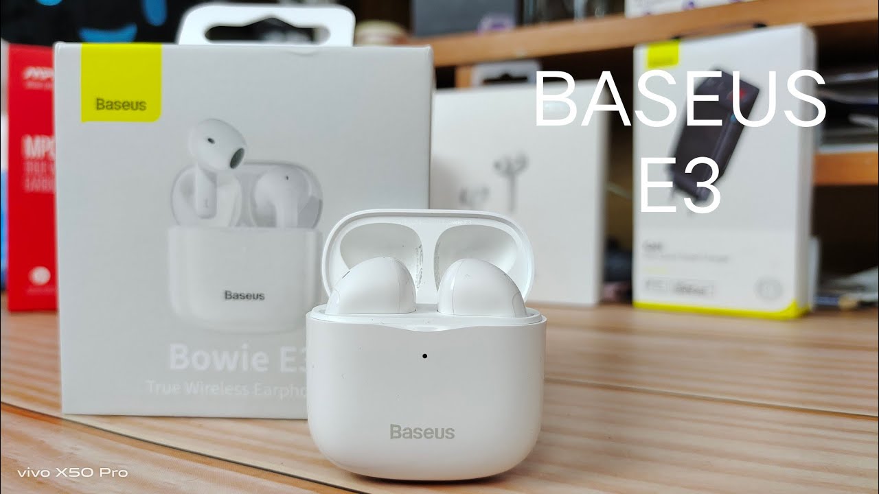 [BH 12 Tháng] Tai nghe Bluetooth Baseus Bowie E3 True Wireless Earbuds ( Bluetooth 5.0 , GPS - APP Control, Super Fast charge, Nearly No-delay & HD Stereo Gaming Earbuds )