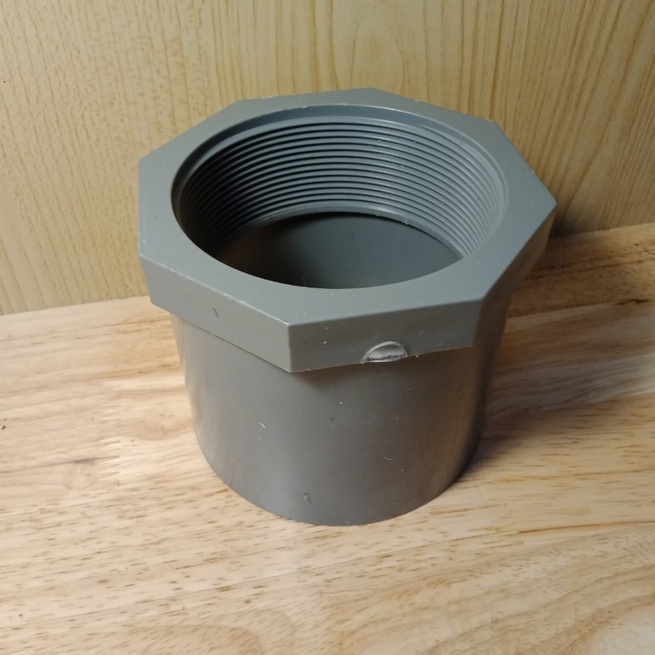 Ren ngoài, ren trong ống nhựa pvc phi 60mm, phi 75mm